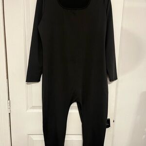 SHEIN Black Long Sleeve Jumpsuit